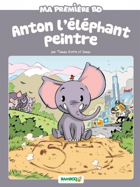 couverture bande-dessinee Anton, l'éléphant peintre