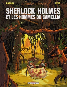 couverture bande dessinée Sherlock Holmes et les hommes du Camellia