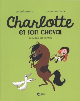couverture bande dessinée Charlotte et son cheval