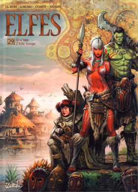 couverture bande-dessinee Leah'saa l'elfe rouge
