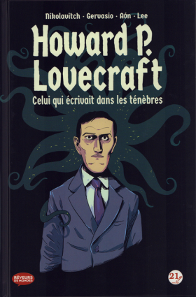couverture bande-dessinee HP Lovecraft: celui qui écrivait dans les ténèbres