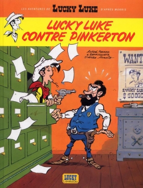 couverture bande-dessinee Lucky Luke contre Pinkerton
