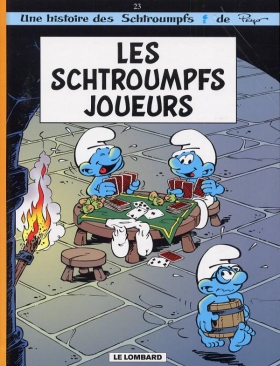 couverture bande dessinée Les schtroumpfs joueurs