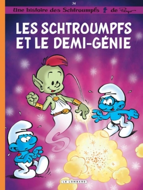 couverture bande dessinée Les Schtroumpfs et le demi-génie