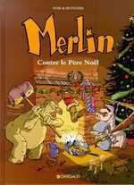 couverture bande-dessinee Merlin contre le père Noël