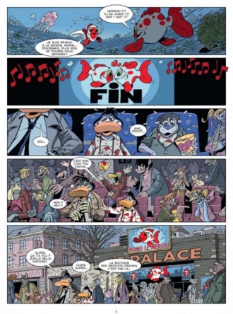 extrait bande-dessinee Le Vieux Canard et la mer