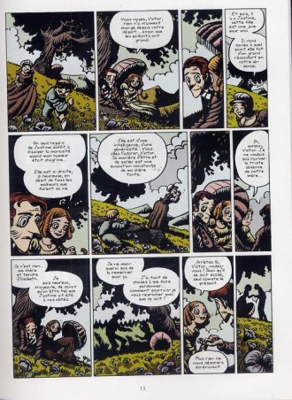 extrait bande-dessinee De Mary Shelley frankenstein T2