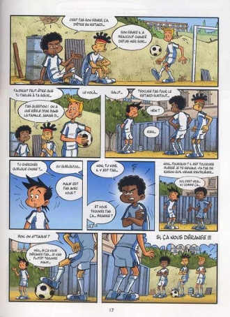extrait bande-dessinee Le foot au coeur !