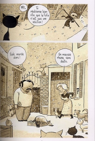 extrait bande-dessinee George et la mort