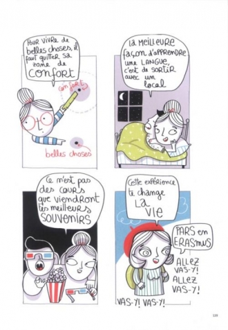 extrait bande-dessinee Journal d'un étudiant français à l'étranger