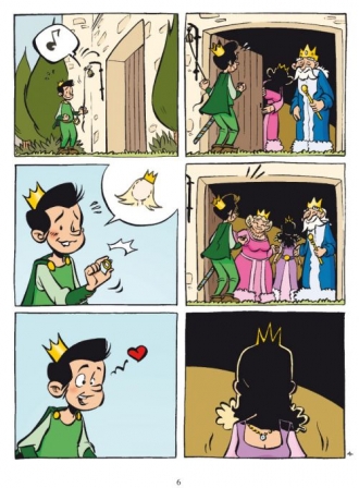 extrait bande-dessinee La Princesse au petit pois