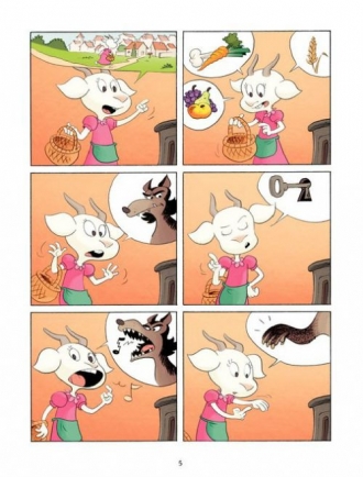 extrait bande-dessinee Le Loup et les sept chevreaux