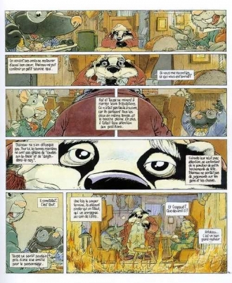 extrait bande-dessinee Auto, Crapaud, Blaireau