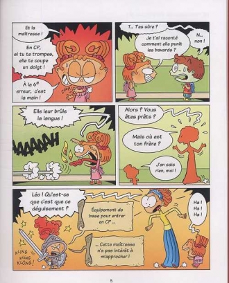 extrait bande-dessinee A l'école