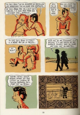 extrait bande-dessinee Les Pieds-noirs à la mer