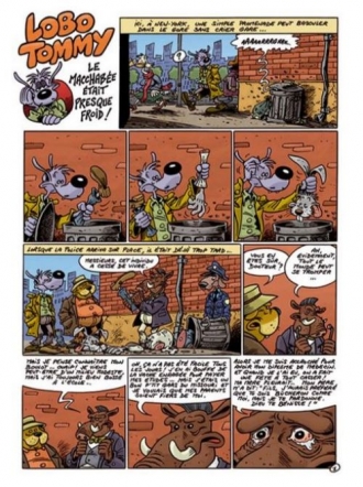 extrait bande-dessinee Lobo Tommy traque le crime et la crétinitude
