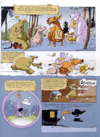 extrait bande-dessinee Merlin contre le père Noël