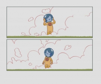 extrait bande-dessinee Dans l'espace