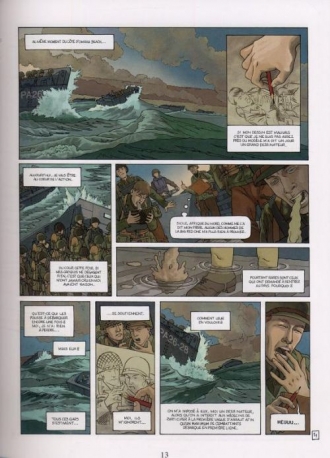 extrait bande-dessinee Omaha Beach / Pointe du Hoc