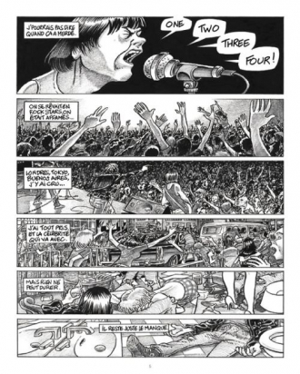 extrait bande-dessinee One two three four Ramones