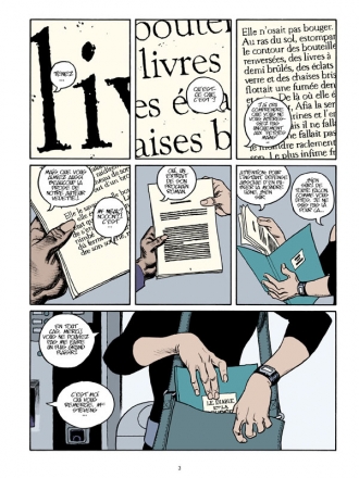 extrait bande-dessinee Page noire