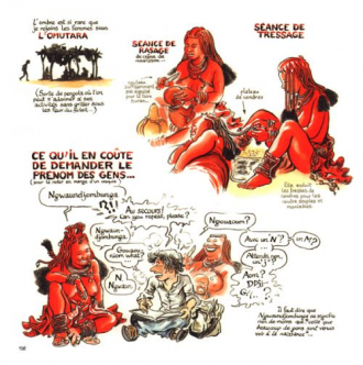 extrait bande-dessinee Carnet d'amitié avec les éleveurs nomades de Namibie