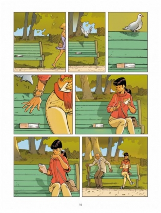 extrait bande-dessinee Un petit livre oublié sur un banc T1