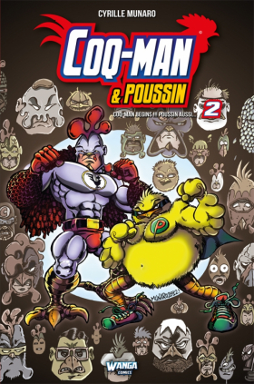 couverture comic Coq-Man begins !!! Poussin aussi...