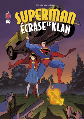couverture comics Superman écrase le Klan