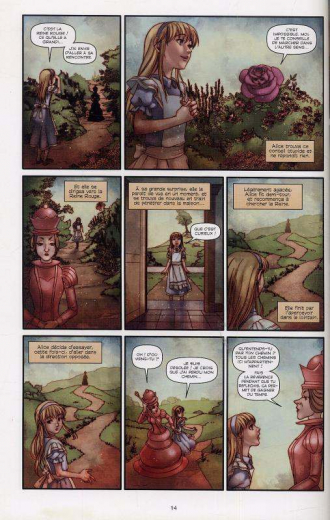 extrait comics Alice au pays des merveilles T2