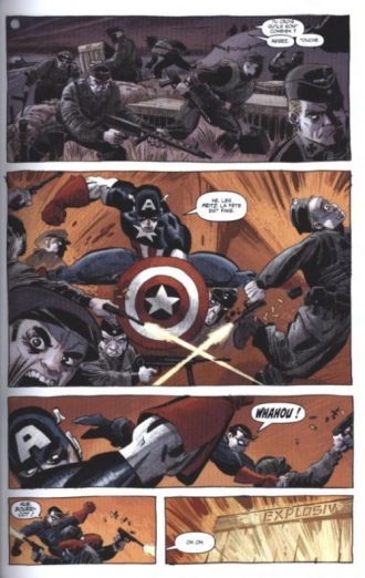 extrait comics Captain America - Blanc