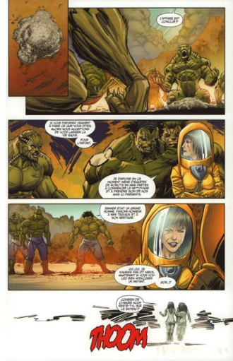 extrait comics Hulk - La séparation