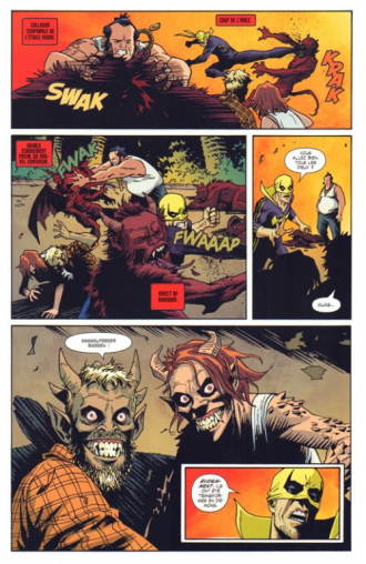 extrait comics Iron Fist et Scarlet Spider
