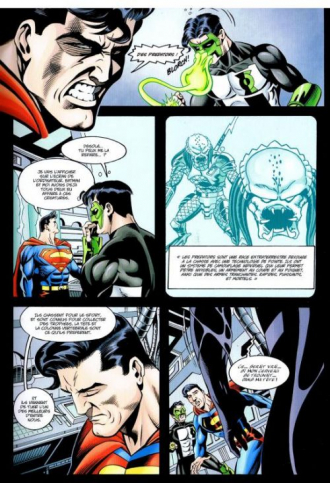 extrait comics JLA versus Predator