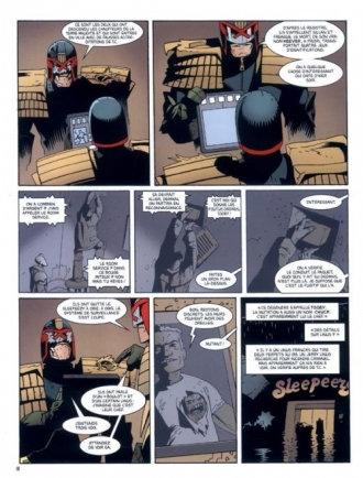 extrait comics Judge Dredd Origines