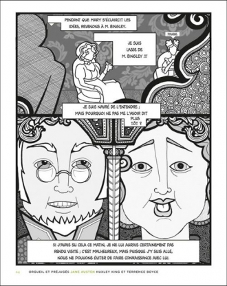 extrait comics D'Orgueil et préjugés aux Fleurs du mal