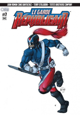 extrait comics Le Garde Républicain vs Nuclearman / Taillé dans le roc / ...Just for fun !