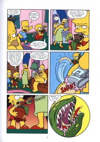 extrait comics Bart attacks !