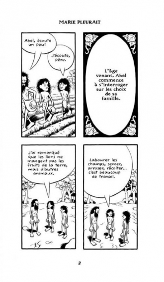 extrait comics Marie pleurait sur les pieds de Jésus