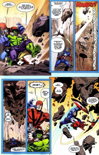 extrait comics Hulk smash the Avengers (kiosque)