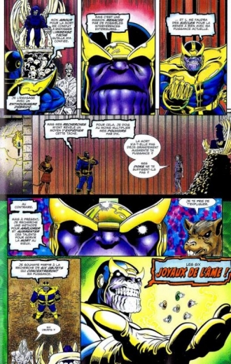 extrait comics La quête de Thanos (kiosque)
