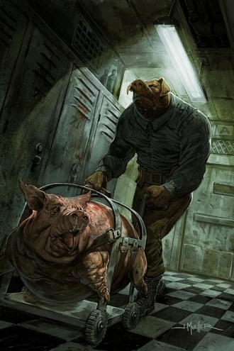 extrait comics Oink - Le boucher du Paradis