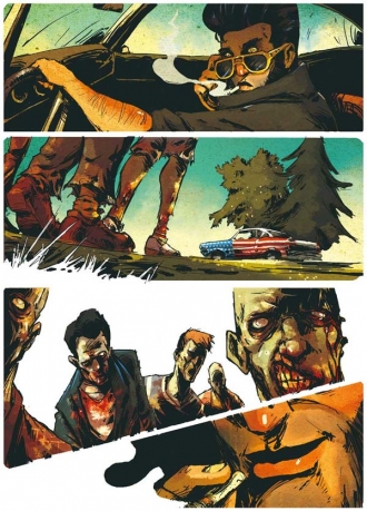 extrait comics Rockabilly Zombie Superstar T1