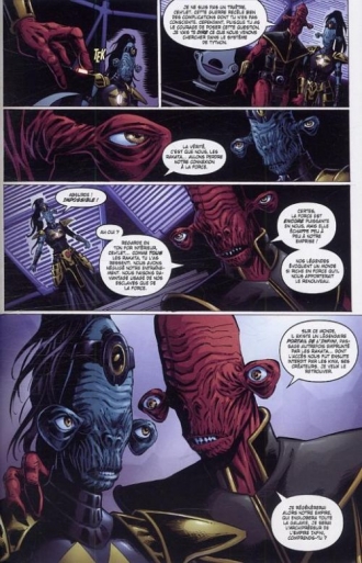 extrait comics La guerre de la Force