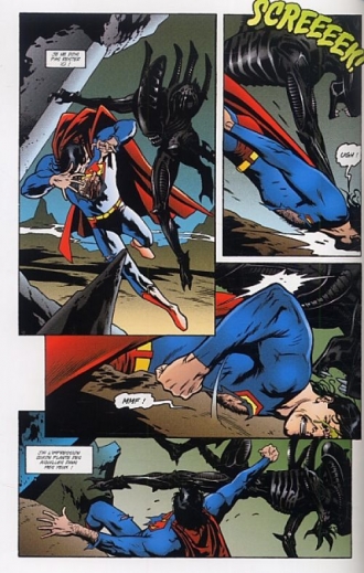 extrait comics Superman vs Aliens T1