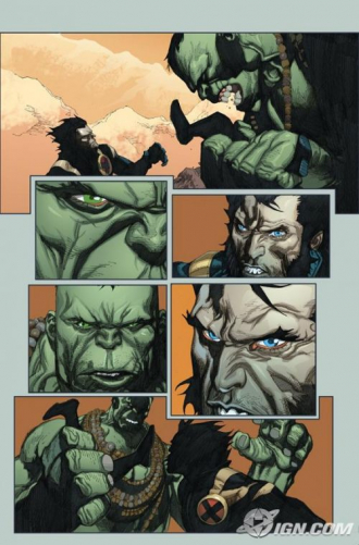 extrait comics Ultimate Wolverine vs. Hulk (kiosque)