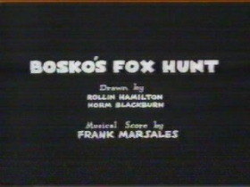 couverture film Bosko's Fox Hunt