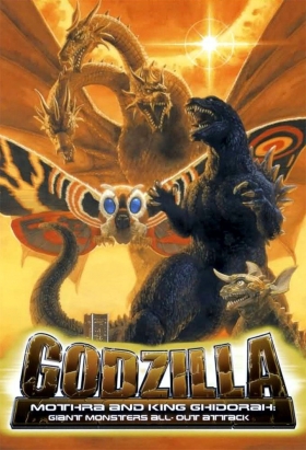 couverture film Godzilla, Mothra and King Ghidorah : Giant Monsters All-Out Attack