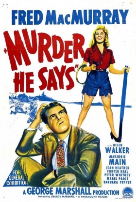 couverture film Murder, he says