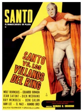 couverture film Santo el Enmascarado de Plata vs los Villanos del Ring